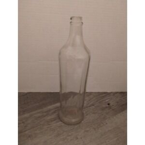 Vintage Asco Glass Bottle Soda Art Deco Parallel Lines 11 Inches